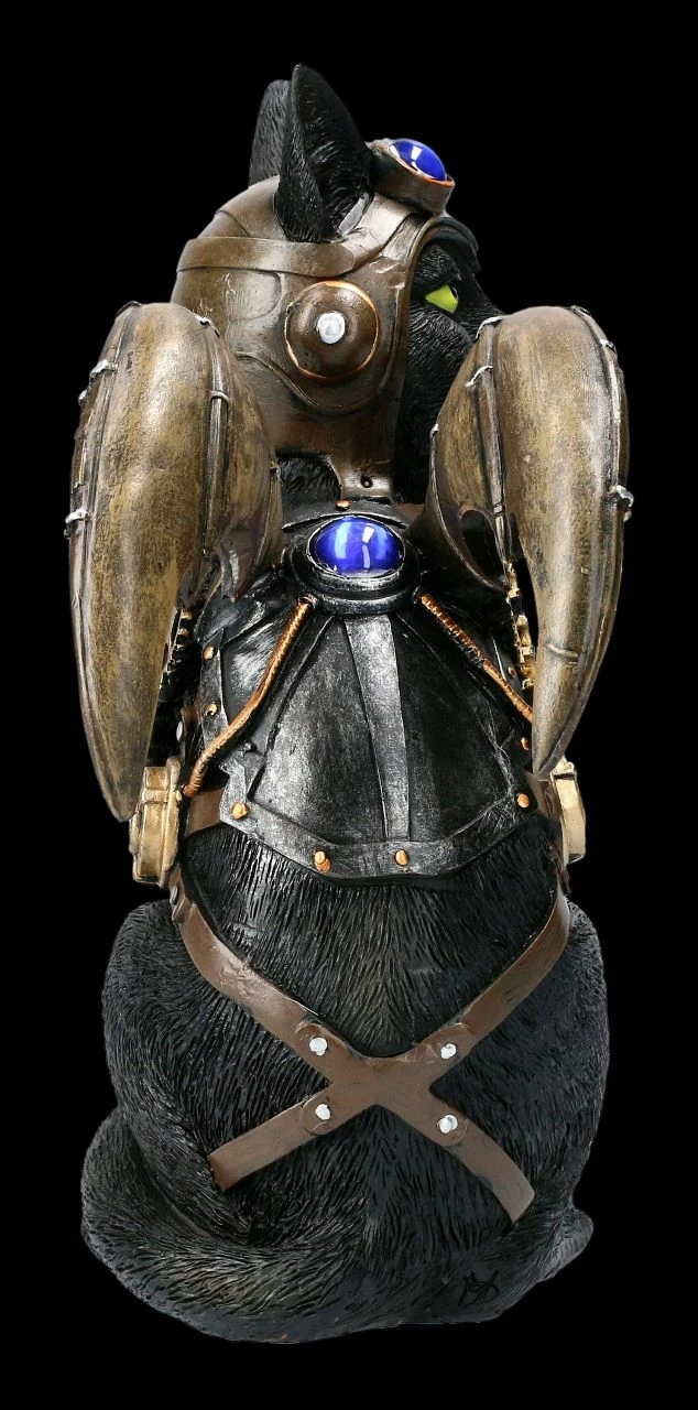 Katzen Figur - Steampunk Feline Flight 8 Katzen Figur - Steampunk Feline Flight – Bild 6