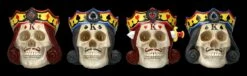 Totenköpfe 4er Set - Poker Könige