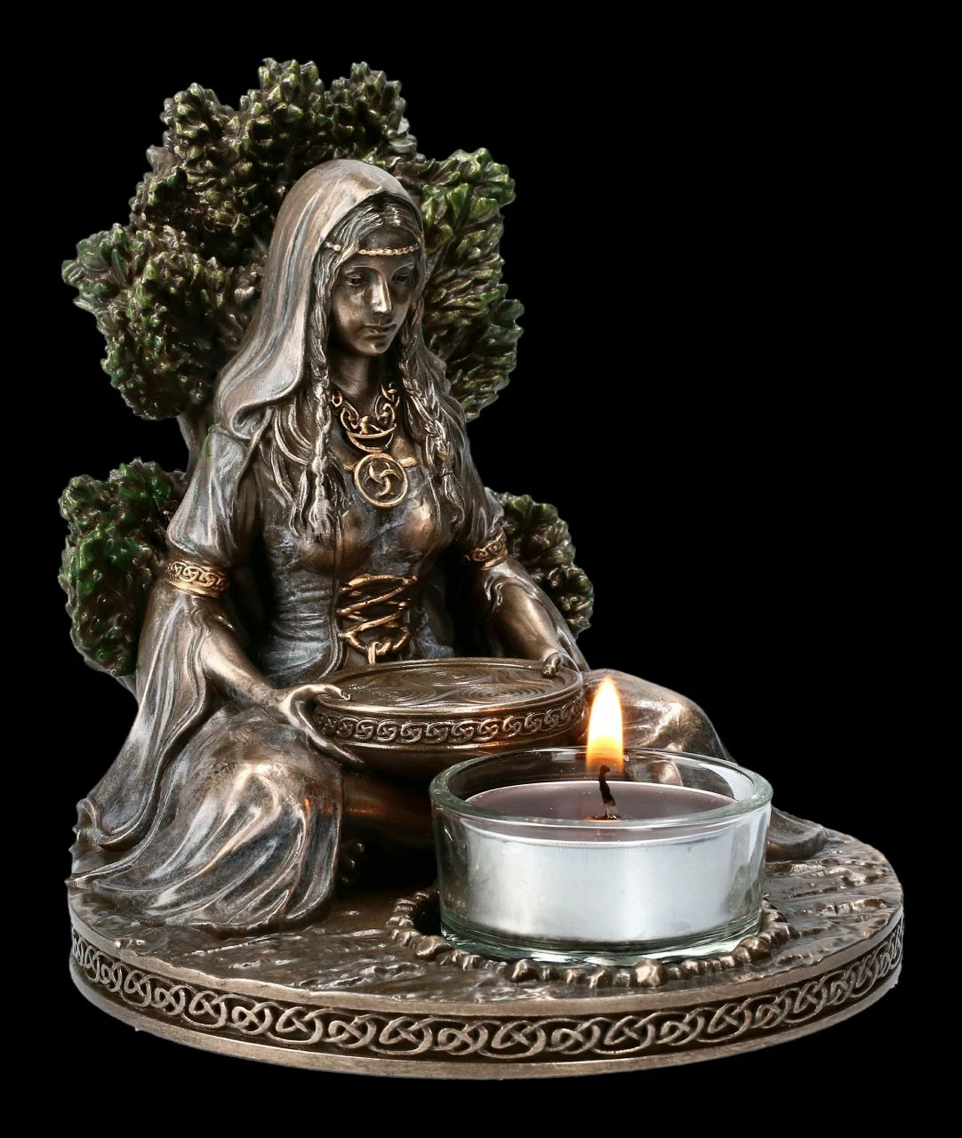 Teelichthalter - Keltische Göttin Danu 4 Teelichthalter - Keltische Göttin Danu – Bild 2