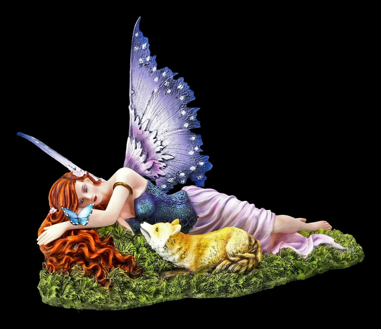 Elfen Figur - Foxy Liegend Mit Fuchs 4 Elfen Figur - Foxy Liegend Mit Fuchs – Bild 2