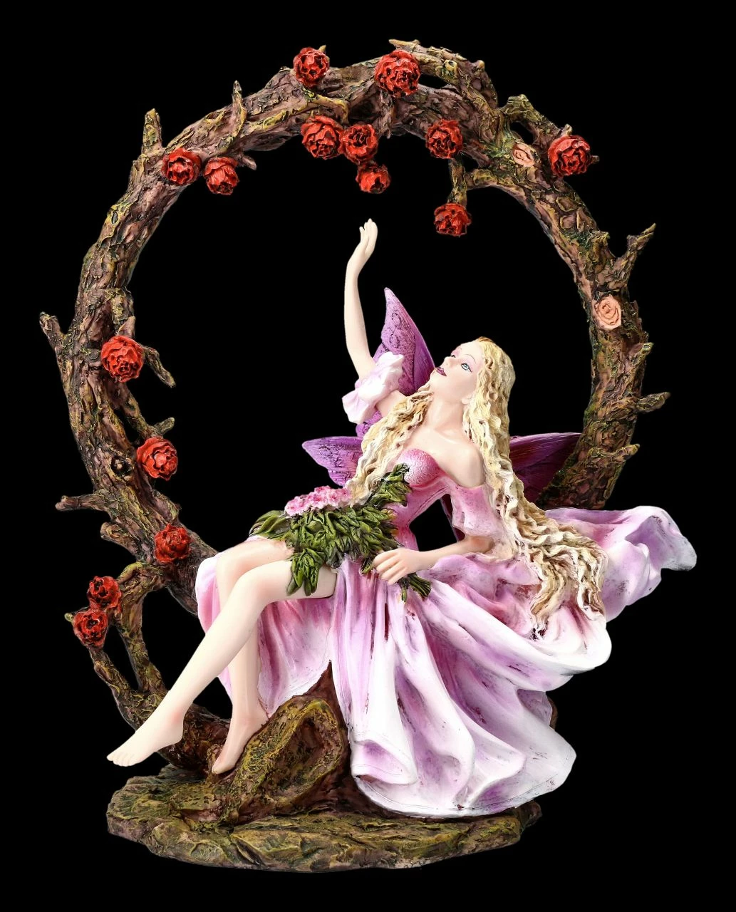 Elfen Figur Mit Rosenbogen 3 Elfen Figur Mit Rosenbogen