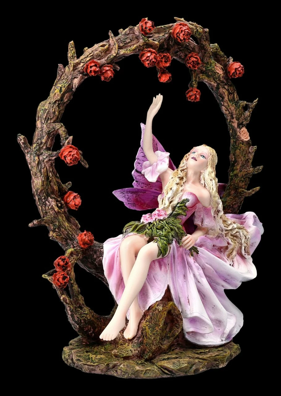 Elfen Figur Mit Rosenbogen 4 Elfen Figur Mit Rosenbogen – Bild 2