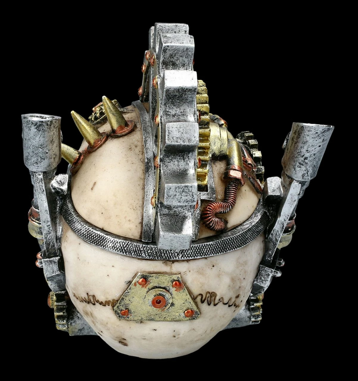 Totenkopf Steampunk Schatulle - Metal Head 7 Totenkopf Steampunk Schatulle - Metal Head – Bild 5