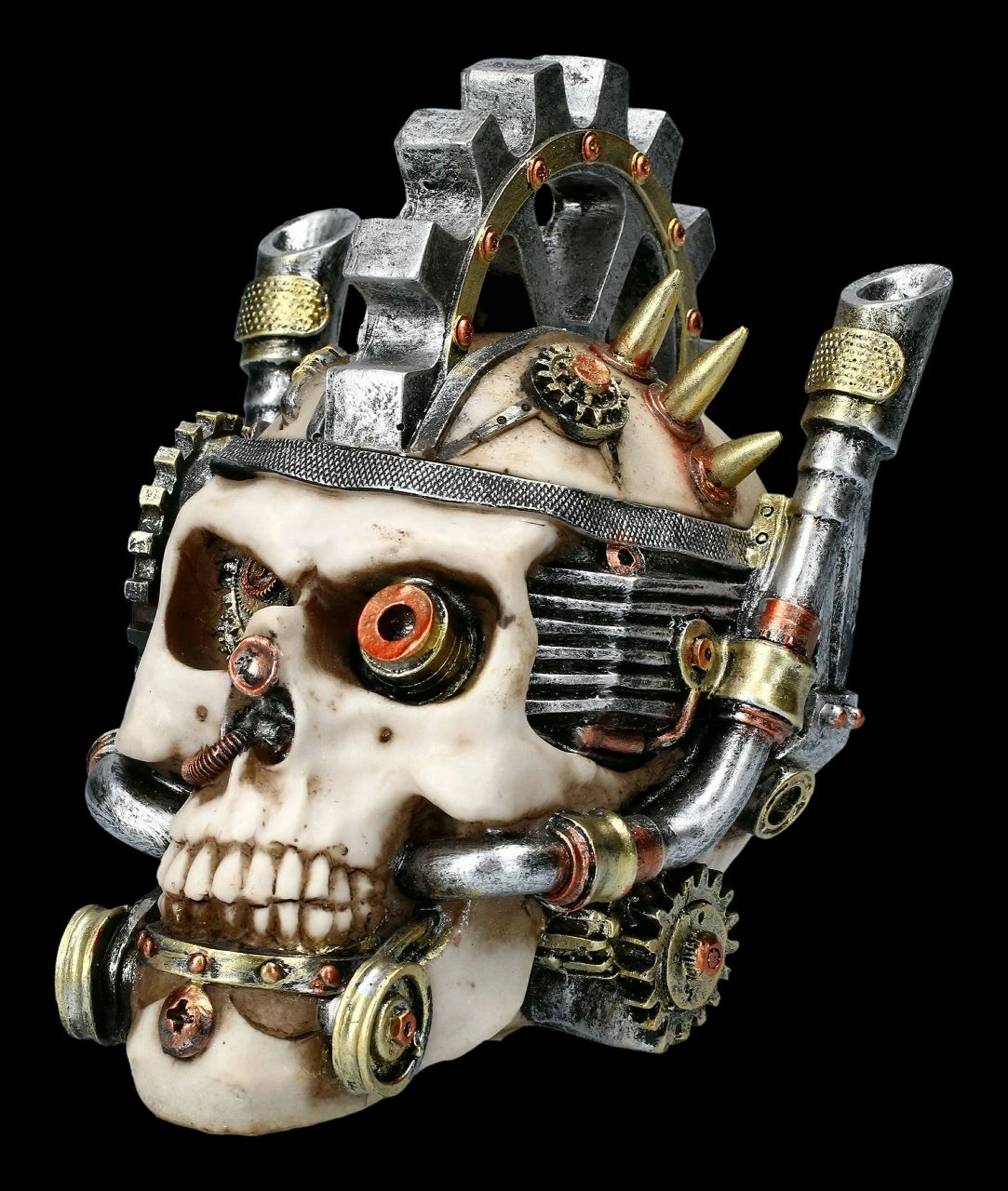 Totenkopf Steampunk Schatulle - Metal Head 9 Totenkopf Steampunk Schatulle - Metal Head – Bild 7