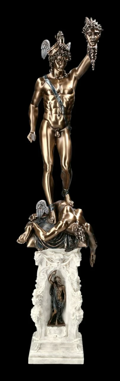 Perseus Figur Auf Säule Mit Medusenhaupt XL 4 Perseus Figur Auf Säule Mit Medusenhaupt XL – Bild 2