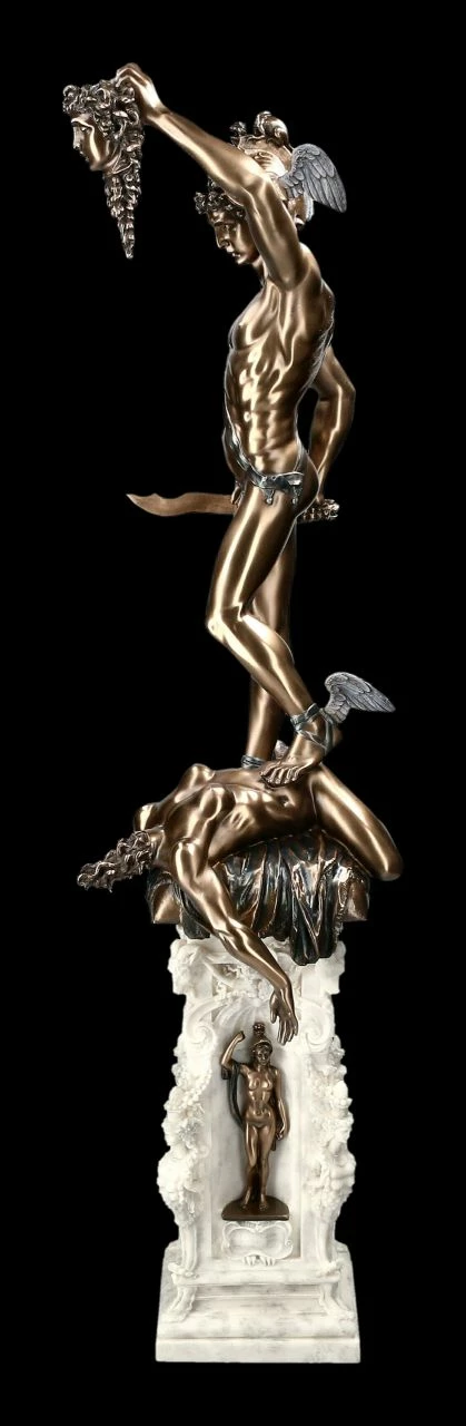 Perseus Figur Auf Säule Mit Medusenhaupt XL 5 Perseus Figur Auf Säule Mit Medusenhaupt XL – Bild 3