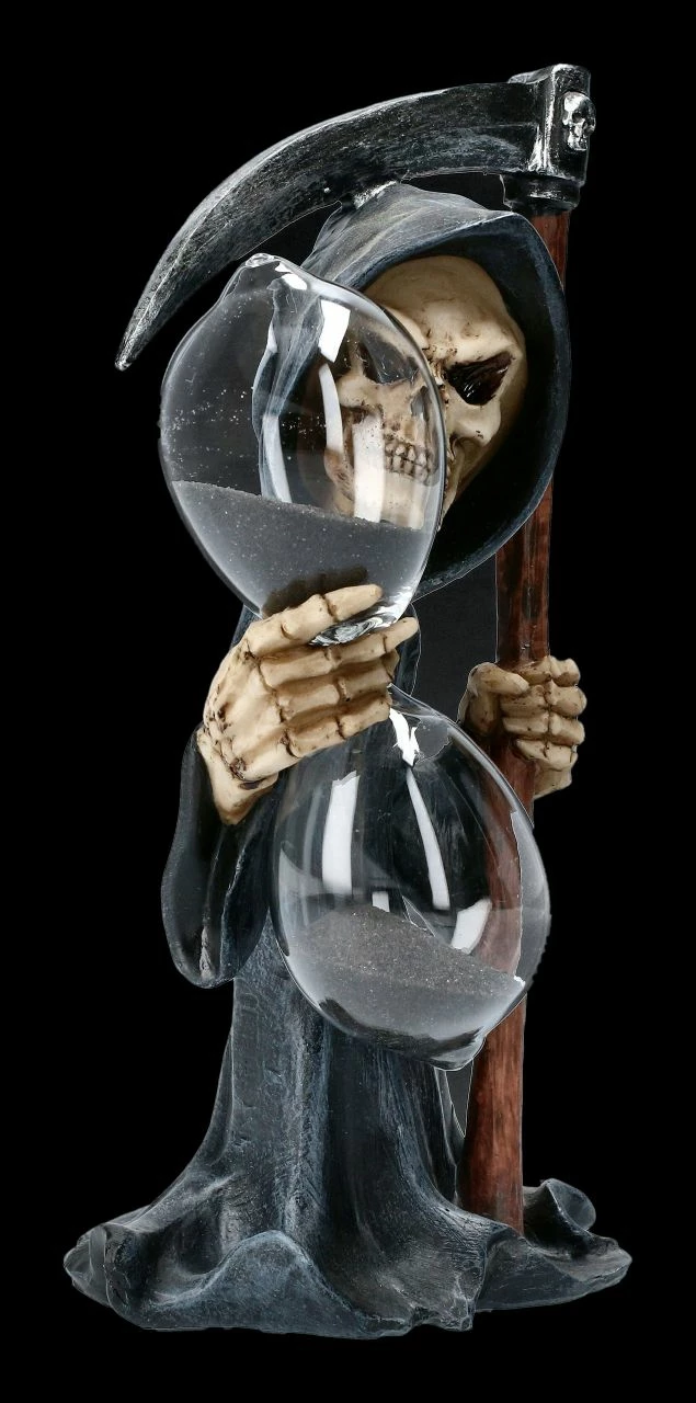 Sensenmann Figur Mit Sanduhr 4 Sensenmann Figur Mit Sanduhr – Bild 2