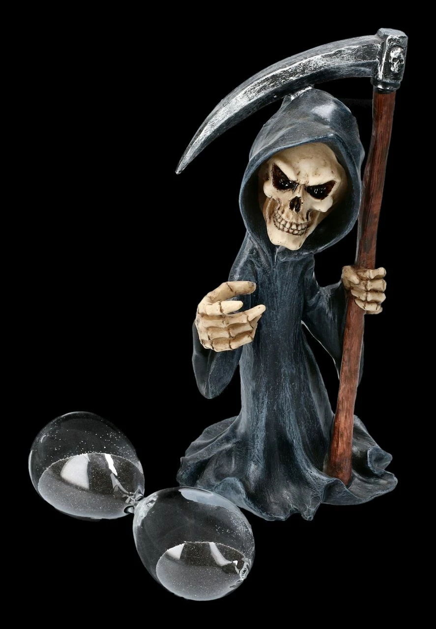 Sensenmann Figur Mit Sanduhr 8 Sensenmann Figur Mit Sanduhr – Bild 6