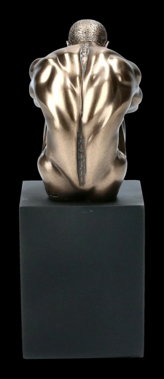 Akt Figur - Kauernder Mann Auf Monolith 7 Akt Figur - Kauernder Mann Auf Monolith – Bild 5