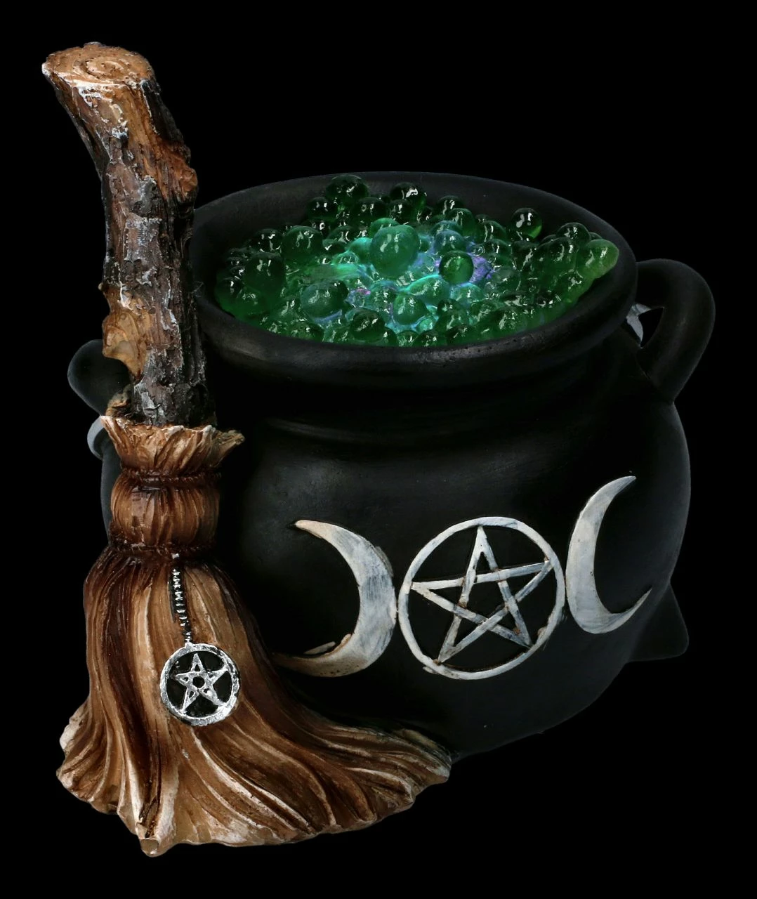 Hexenkessel Dekofigur Mit Beleuchtung 9 Hexenkessel Dekofigur Mit Beleuchtung – Bild 7