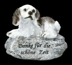 Gedenkfigur Hund - Danke Für Die Schöne Zeit