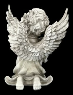 Grabengel Figur Mit Vogel Und Blume -FIGUREN Verkäufe 2D FS23226 Grabengel Figur mit Vogel und Blume 4 1280x1280