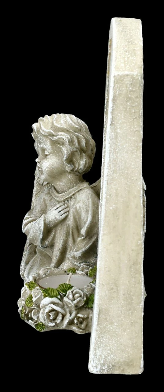 Grabengel Figur Mit Bilderrahmen Und Teelicht 7 Grabengel Figur Mit Bilderrahmen Und Teelicht – Bild 5