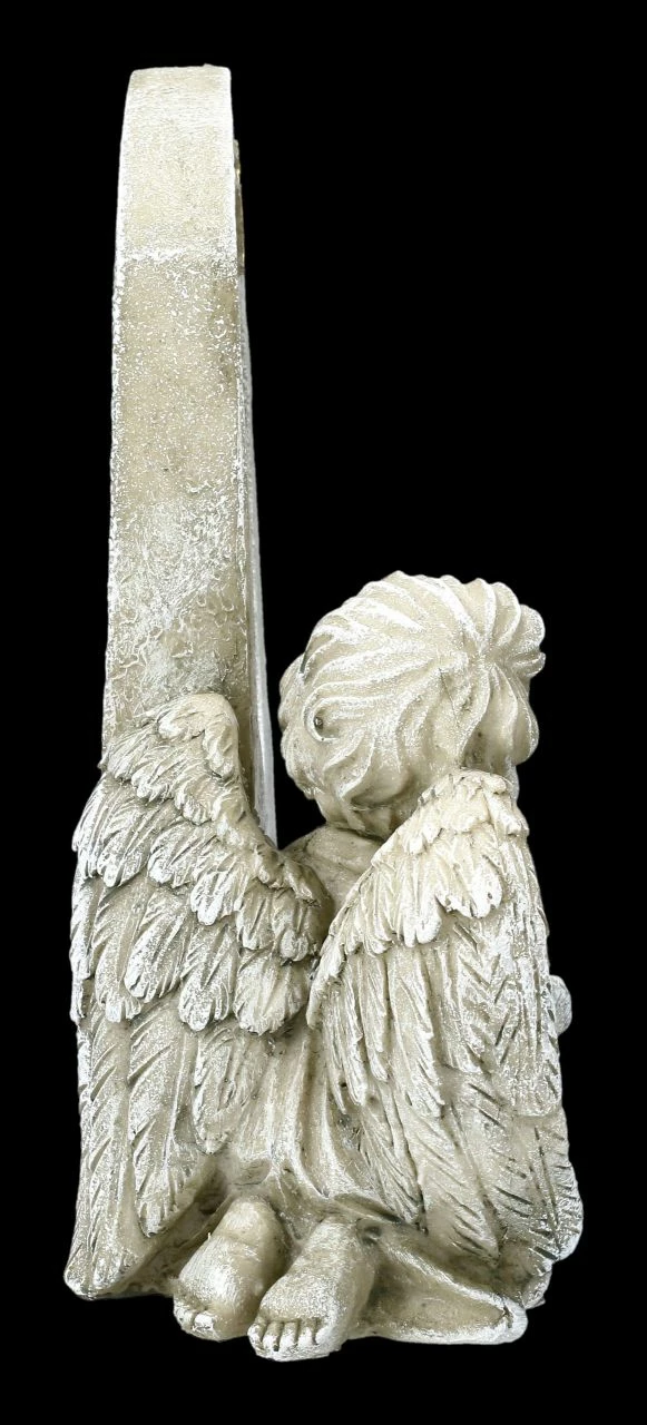 Grabengel Figur Mit Bilderrahmen Und Teelicht 9 Grabengel Figur Mit Bilderrahmen Und Teelicht – Bild 7