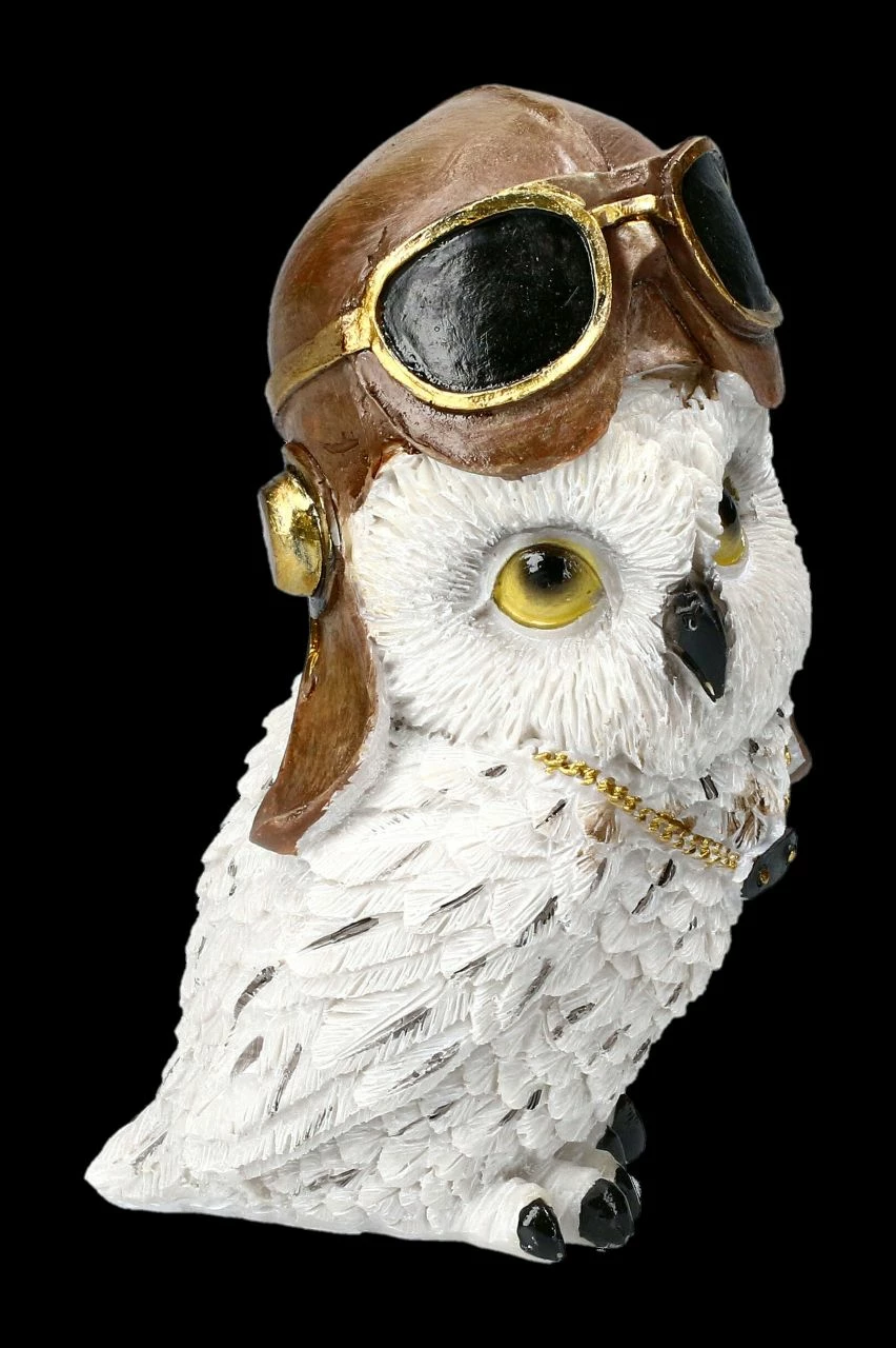 Schneeeulen Figuren Set - Fliegerhaube & Zylinder 10 Schneeeulen Figuren Set - Fliegerhaube & Zylinder – Bild 8