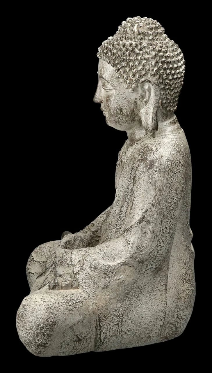 Buddha Figur In Steinoptik 6 Buddha Figur In Steinoptik – Bild 4
