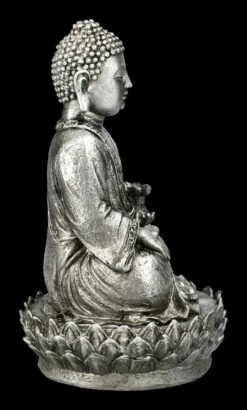 Buddha Figur Silberfarben Auf Lotus 15 Buddha Figur Silberfarben Auf Lotus -FIGUREN Verkäufe 2D FS23283 Buddha Figur silberfarben auf Lotus 4 1280x1280