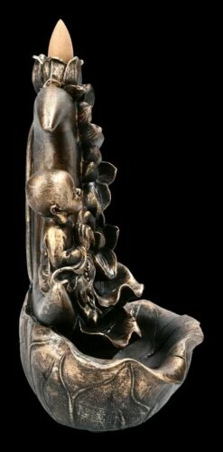 Backflow Räucherhalter - Buddha In Halbmond -FIGUREN Verkäufe 2D FS23337 Backslow Raucherhalter Buddha in Halbmond 5 1280x1280