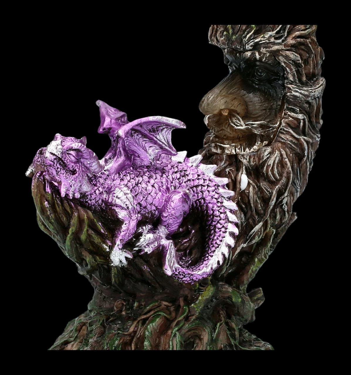 Drachen Figur Schläft Auf Mond - Amethyst Slumber LED 10 Drachen Figur Schläft Auf Mond - Amethyst Slumber LED – Bild 8