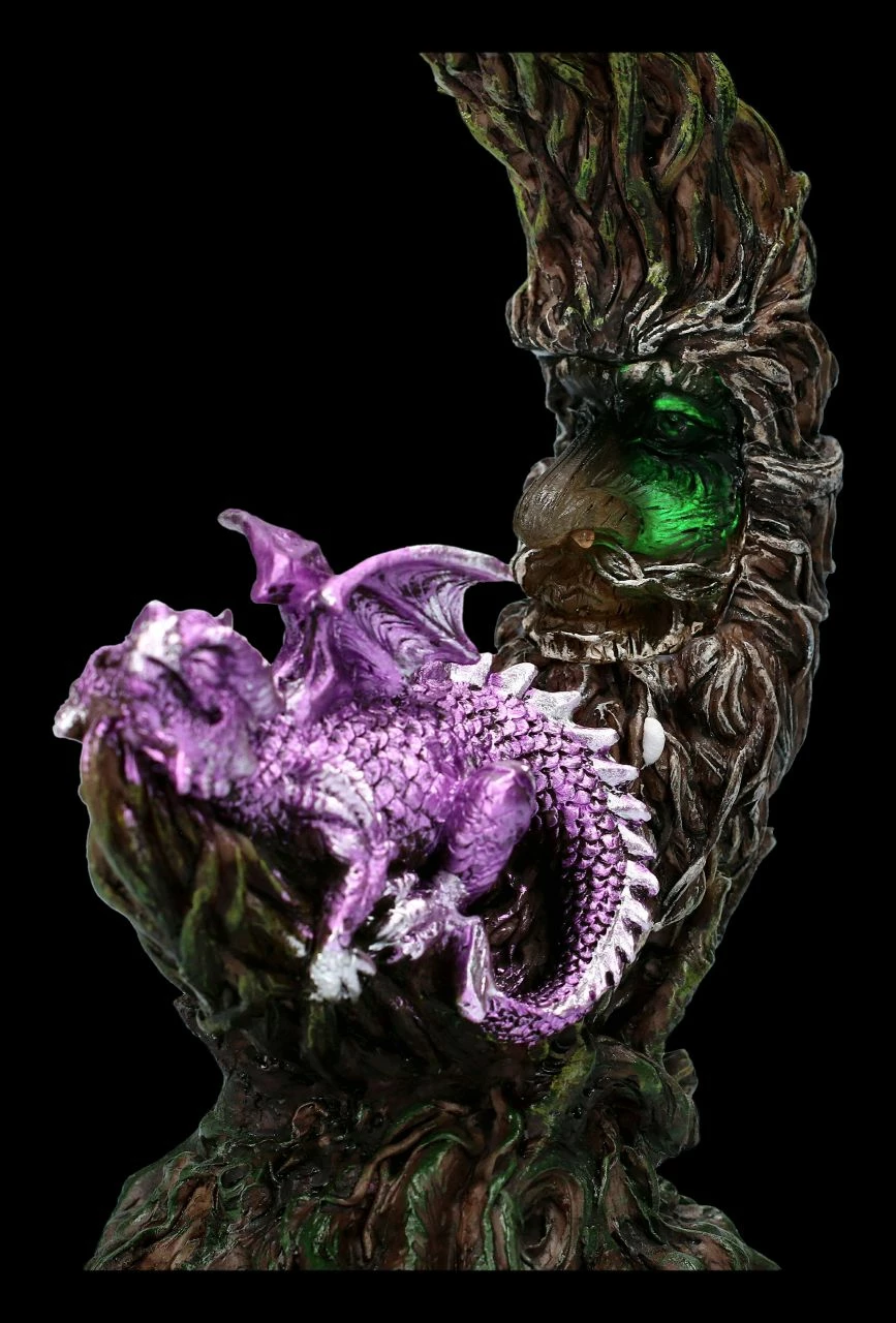 Drachen Figur Schläft Auf Mond - Amethyst Slumber LED 7 Drachen Figur Schläft Auf Mond - Amethyst Slumber LED – Bild 5