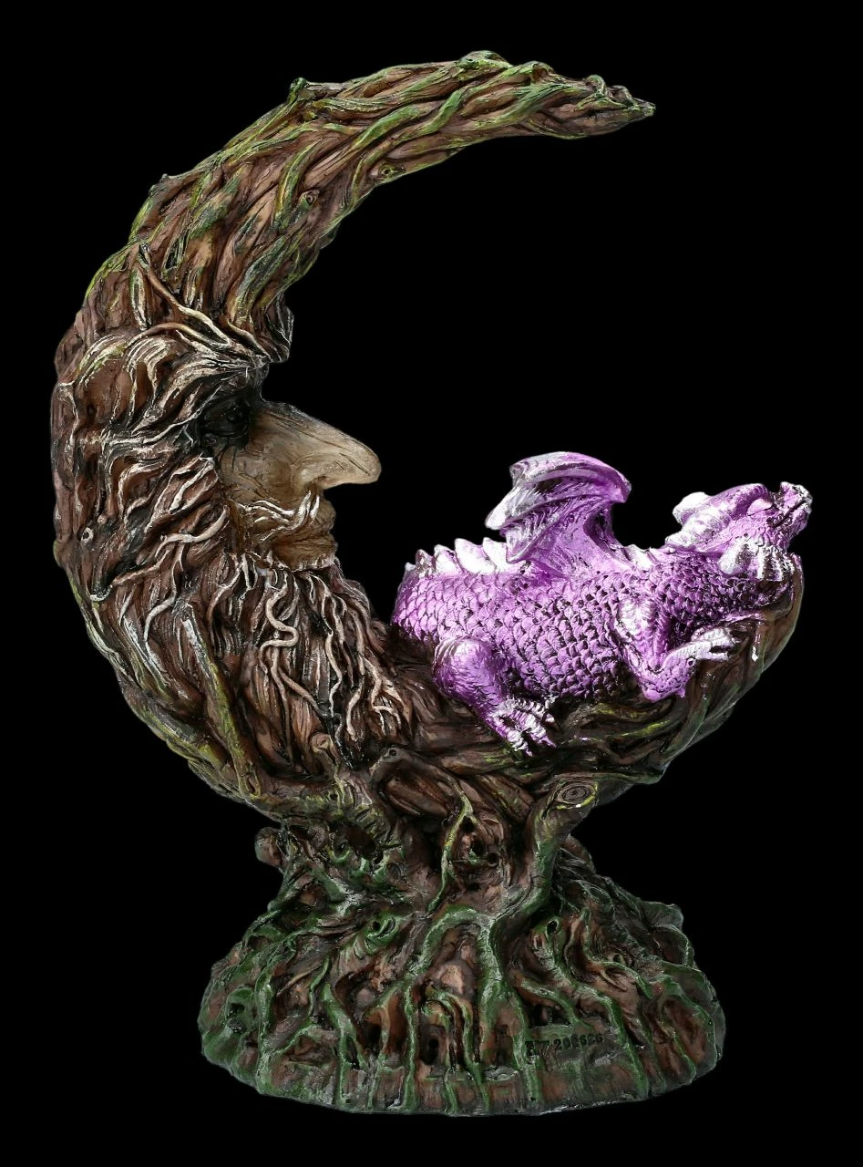 Drachen Figur Schläft Auf Mond - Amethyst Slumber LED 5 Drachen Figur Schläft Auf Mond - Amethyst Slumber LED – Bild 3