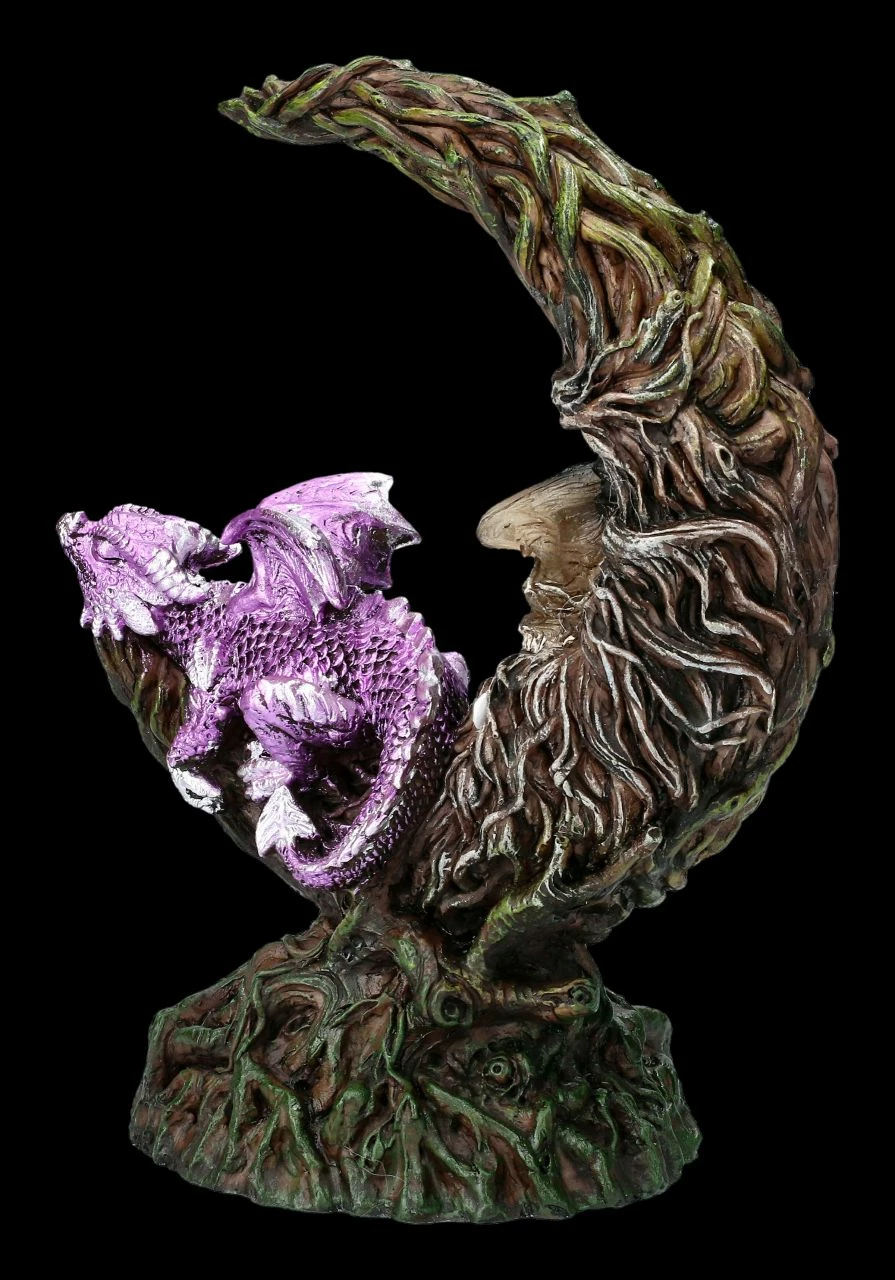 Drachen Figur Schläft Auf Mond - Amethyst Slumber LED 9 Drachen Figur Schläft Auf Mond - Amethyst Slumber LED – Bild 7