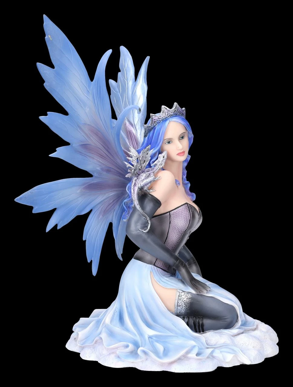 Elfenfigur - Himmlische Vanda Mit Kleinem Drachen 4 Elfenfigur - Himmlische Vanda Mit Kleinem Drachen – Bild 2