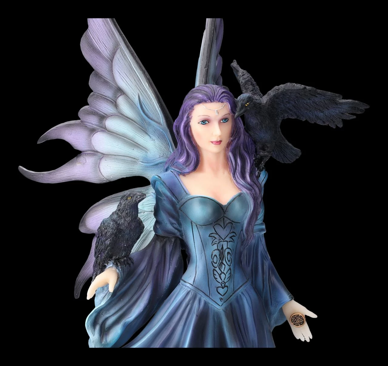 Elfenfigur - Mystische Aurora Mit Raben 9 Elfenfigur - Mystische Aurora Mit Raben – Bild 7