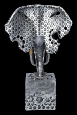 Steampunk Dekofigur - Silberfarbener Elefant -FIGUREN Verkäufe 2D FS23482 Steampunk Dekofigur Silberfarbener Elefant 6 1280x1280