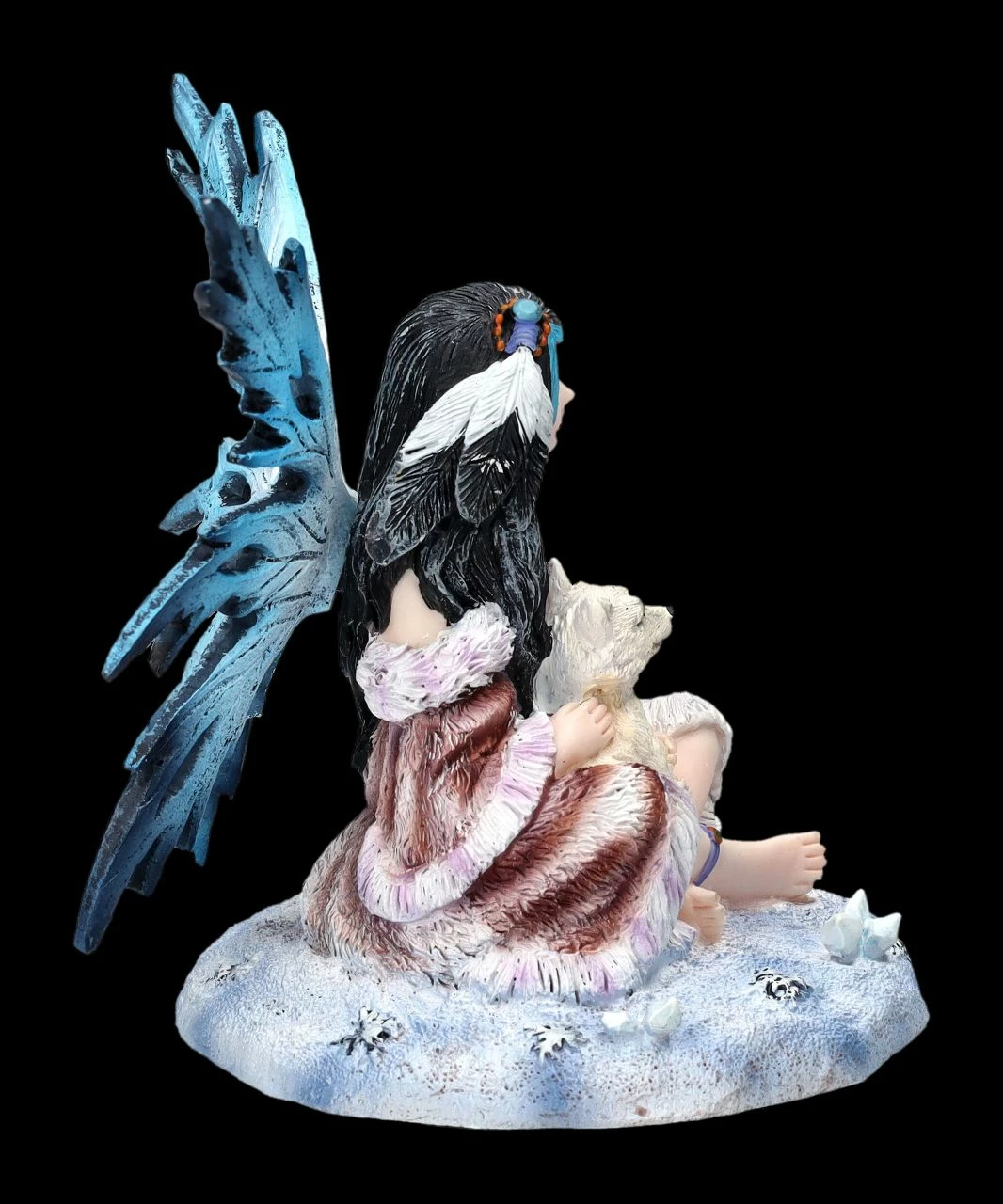 Elfenfigur - Polara Mit Babywolf 7 Elfenfigur - Polara Mit Babywolf – Bild 5