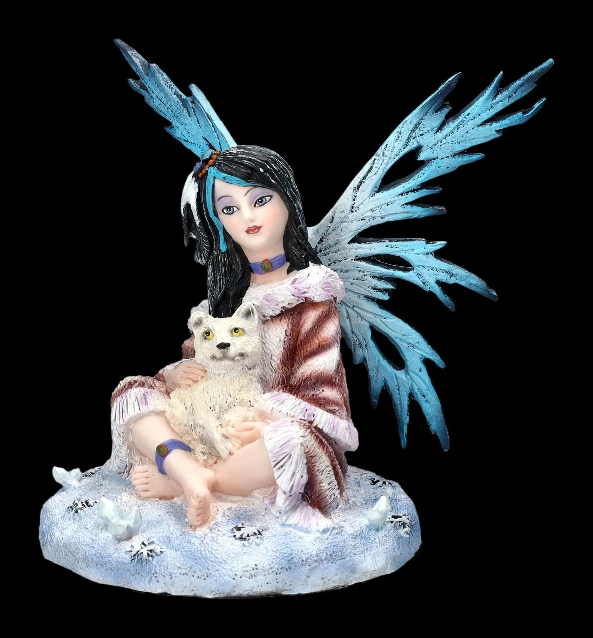 Elfenfigur - Polara Mit Babywolf 8 Elfenfigur - Polara Mit Babywolf – Bild 6