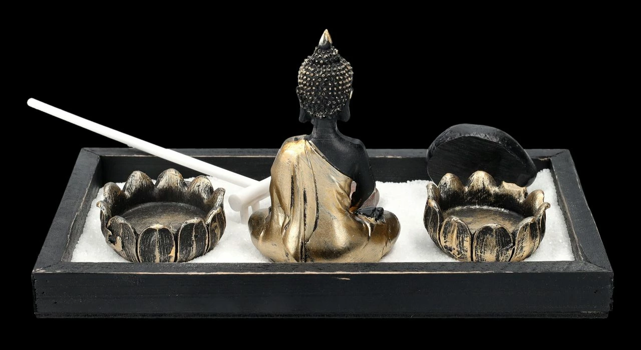 Buddha Figur Mit Zen Garten Set 6 Buddha Figur Mit Zen Garten Set – Bild 4
