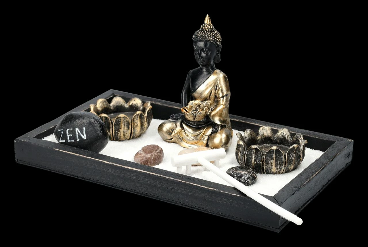 Buddha Figur Mit Zen Garten Set 8 Buddha Figur Mit Zen Garten Set – Bild 6