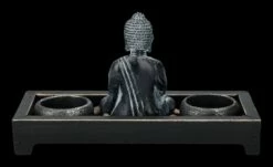 Buddha Figur Mit Teelichthaltern -FIGUREN Verkäufe 2D FS23531 Buddha Figur mit Zen Garten schwarz 3 1280x1280