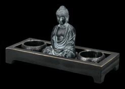 Buddha Figur Mit Teelichthaltern -FIGUREN Verkäufe 2D FS23531 Buddha Figur mit Zen Garten schwarz 6 1280x1280