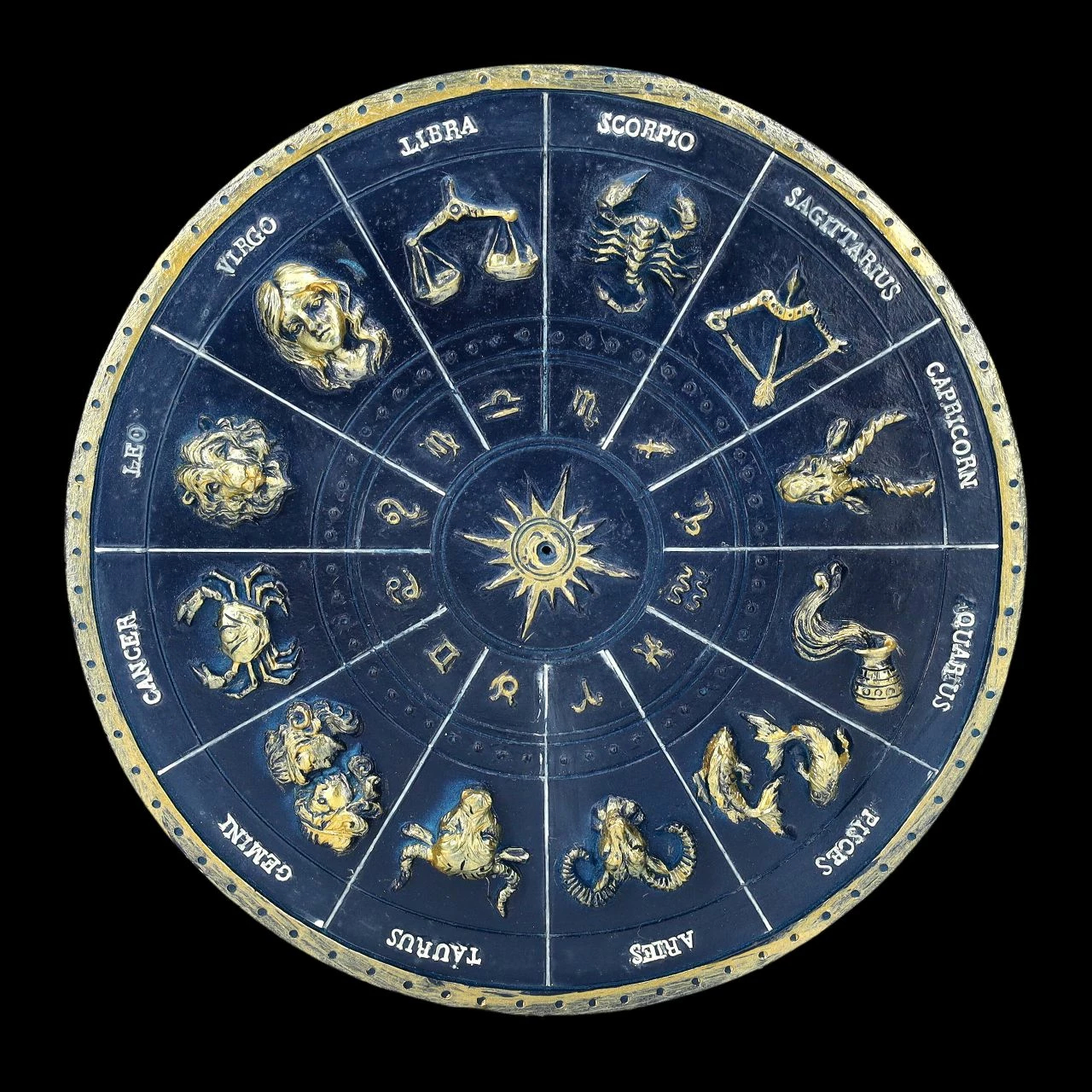 Räucherstäbchenhalter - Tierkreiszeichen Gold 4 Räucherstäbchenhalter - Tierkreiszeichen Gold – Bild 2