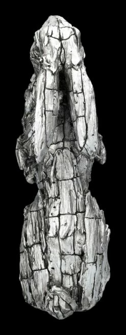 Hasenfigur - Holzoptik Silberfarben -FIGUREN Verkäufe 2D FS23544 Hasenfigur Holzoptik silberfarben 2 1280x1280