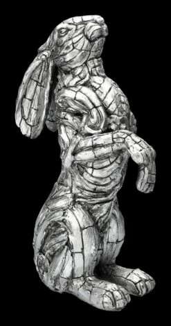 Hasenfigur - Holzoptik Silberfarben -FIGUREN Verkäufe 2D FS23544 Hasenfigur Holzoptik silberfarben 6 1280x1280
