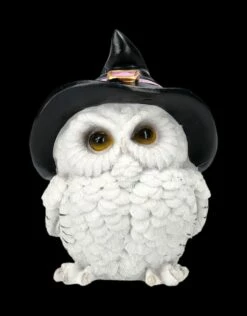 Schneeeulen Figur Mit Hexenhut - Snowy Spells