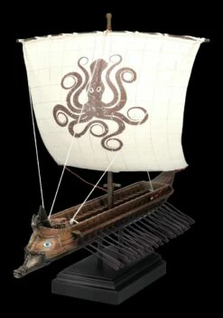 Griechische Trireme Mit Kraken Segel