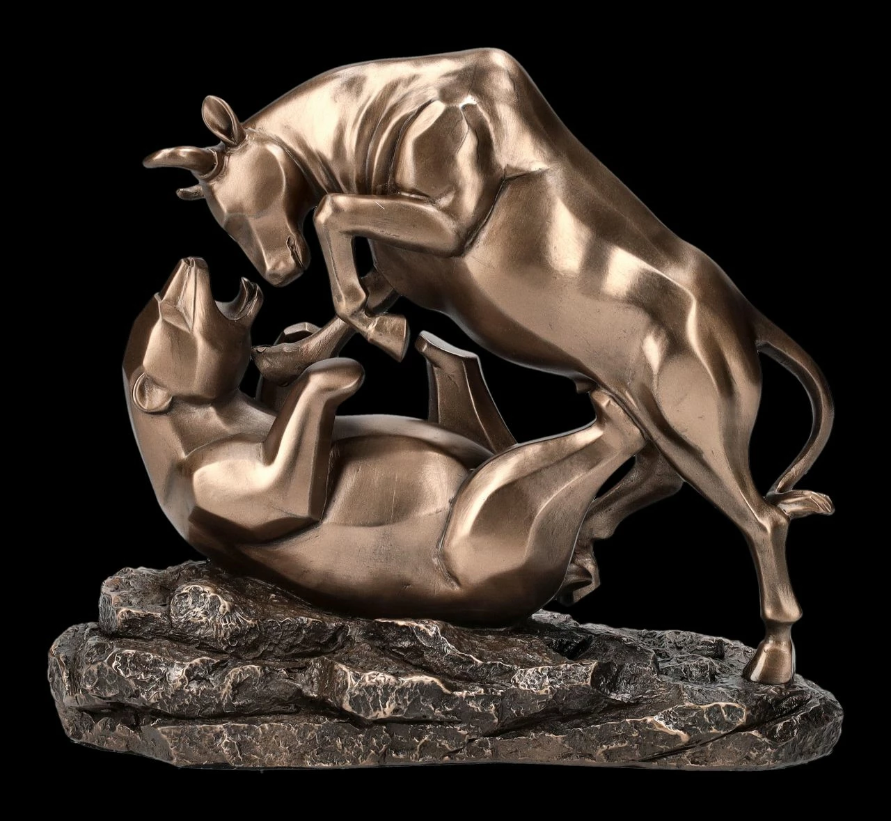 Dekofigur Börsenkrieg - Bulle Gegen Bär 3 Dekofigur Börsenkrieg - Bulle Gegen Bär