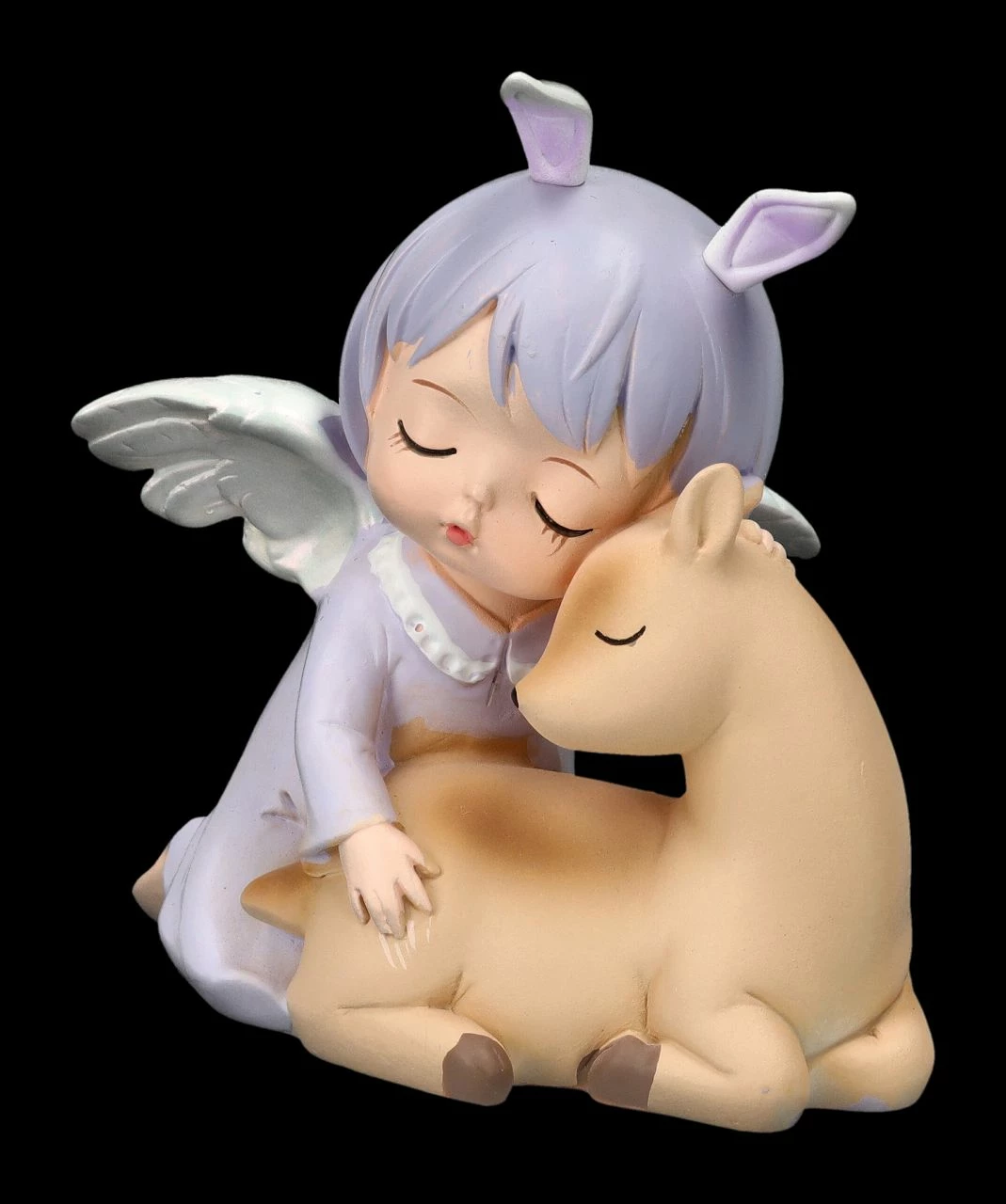 Dekofigur - Schlafendes Engelchen Mit Reh 8 Dekofigur - Schlafendes Engelchen Mit Reh – Bild 6