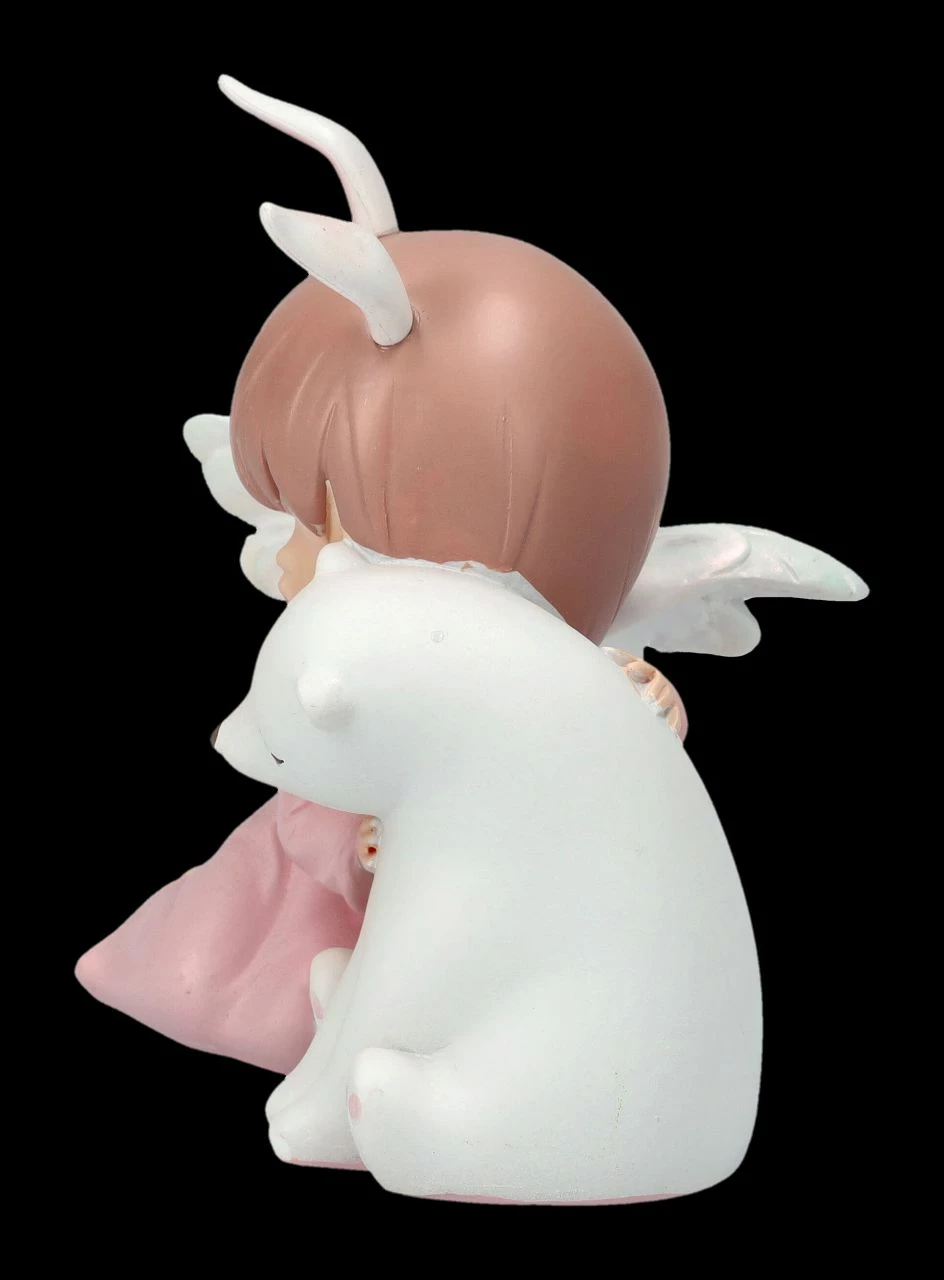 Dekofigur - Schlafendes Engelchen Mit Eisbär 5 Dekofigur - Schlafendes Engelchen Mit Eisbär – Bild 3