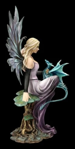 Elfenfigur Lila Auf Weltenbaum Mit Drache 14 Elfenfigur Lila Auf Weltenbaum Mit Drache -FIGUREN Verkäufe 2D FS23637 Elfenfigur Fr hlingsfee Elvie mit Drache 4 1280x1280