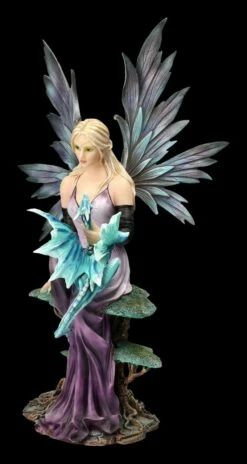 Elfenfigur Lila Auf Weltenbaum Mit Drache 15 Elfenfigur Lila Auf Weltenbaum Mit Drache -FIGUREN Verkäufe 2D FS23637 Elfenfigur Fr hlingsfee Elvie mit Drache 6 1280x1280