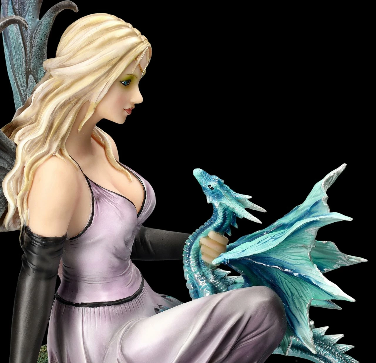 Elfenfigur Lila Auf Weltenbaum Mit Drache 10 Elfenfigur Lila Auf Weltenbaum Mit Drache – Bild 8