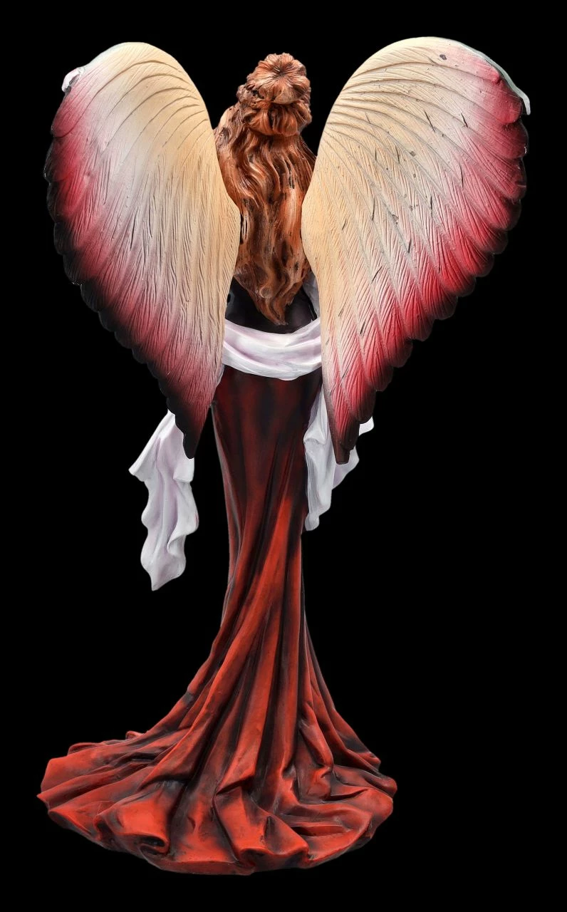 Engelfigur In Rotem Ballkleid 6 Engelfigur In Rotem Ballkleid – Bild 4
