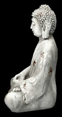 Garten Figur - Weißer Buddha -FIGUREN Verkäufe 2D FS23702 Garten Figur Weisser Buddha 2 1280x1280