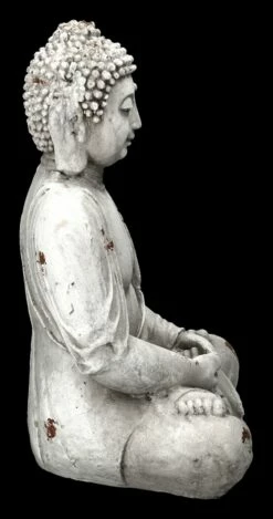 Garten Figur - Weißer Buddha -FIGUREN Verkäufe 2D FS23702 Garten Figur Weisser Buddha 4 1280x1280