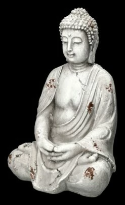 Garten Figur - Weißer Buddha -FIGUREN Verkäufe 2D FS23702 Garten Figur Weisser Buddha 6 1280x1280